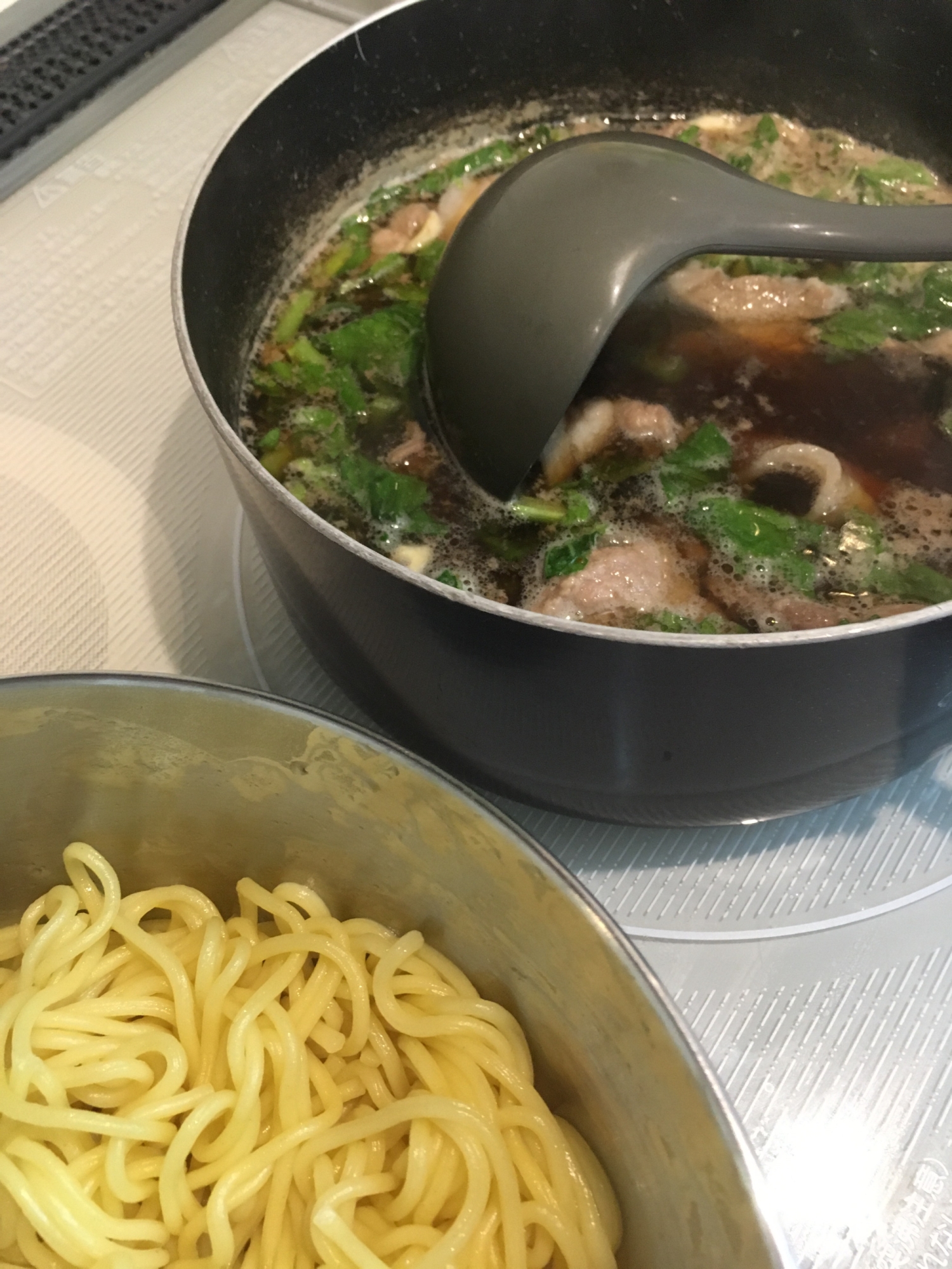 焼きそば袋麺で簡単つけ麺