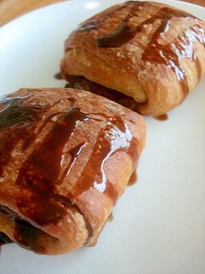 外はパリっ中しっとり 全粒粉deチョコデニッシュ レシピ 作り方 By Jaran0705 楽天レシピ