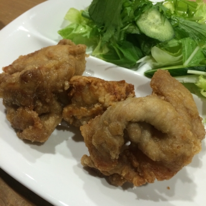 豚肉の竜田揚げです☆程よいサクッと感がたまらない♪