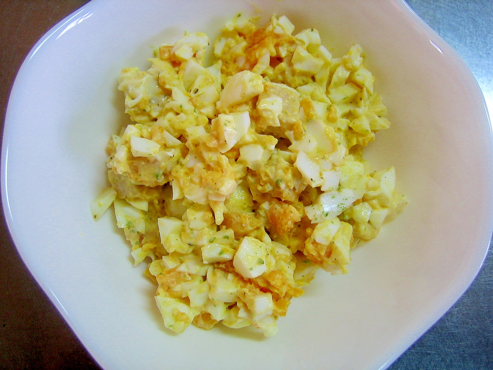 チキンナゲット＆青海苔の卵サラダ