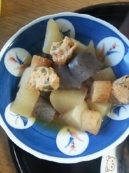 根菜と鶏団子の煮物