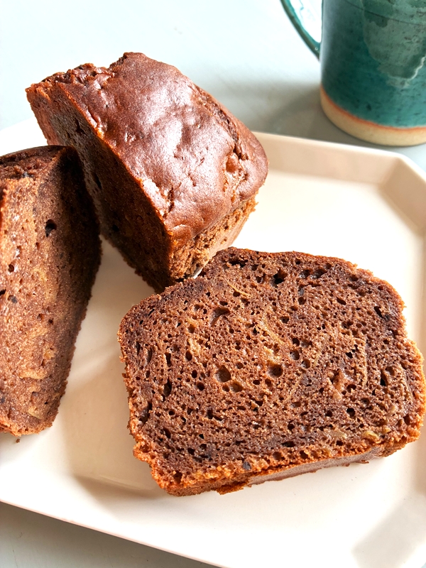 米粉で作るココアケーキ♪お豆腐入り