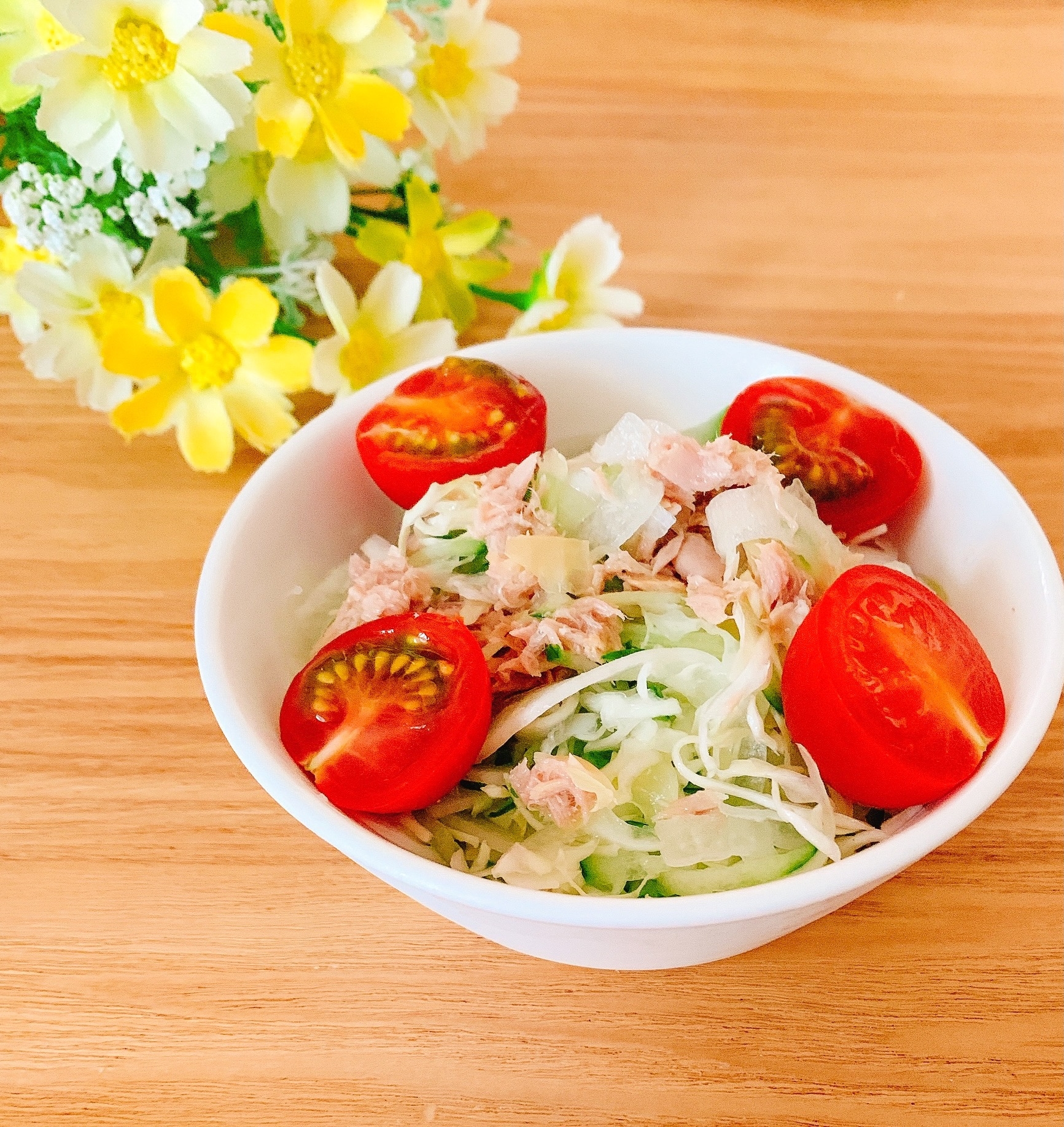 缶詰ꕤツナと野菜サラダ✧˖°⭐️