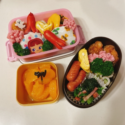 お弁当にハートの卵焼き♡