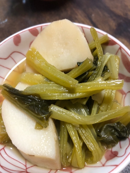 長芋と油揚げの煮物