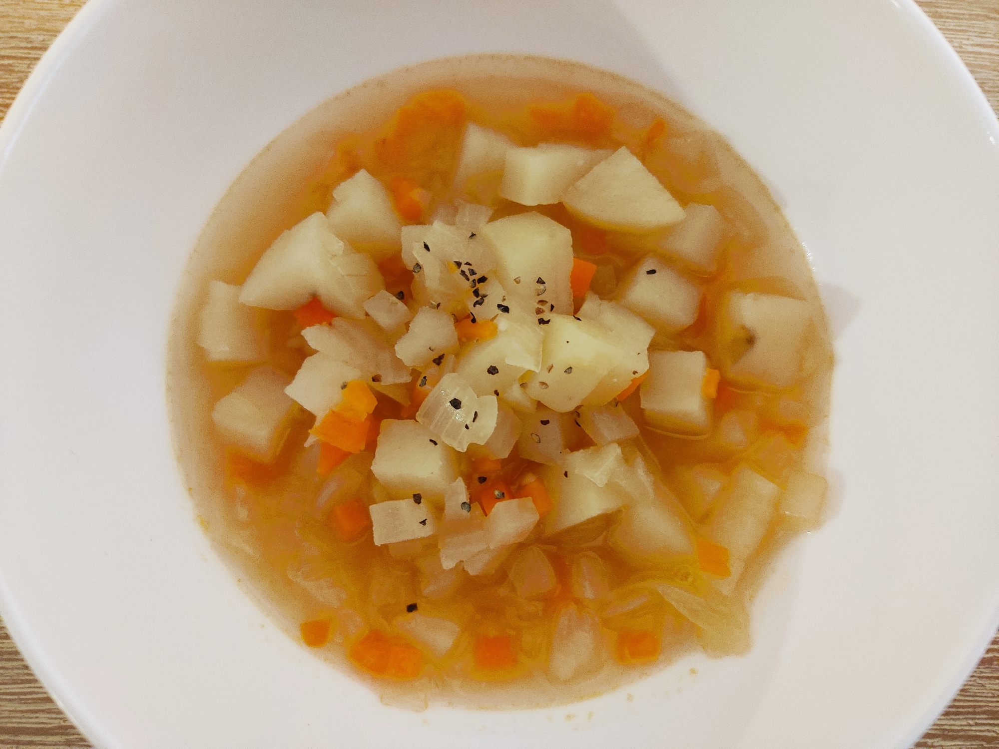 風邪っぽい時に☆体が温まる野菜スープ