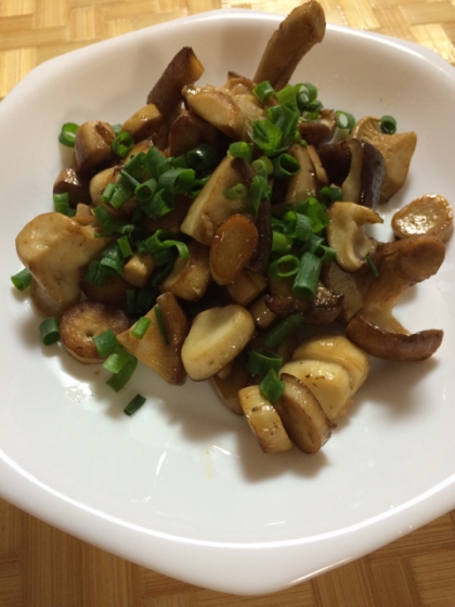 パセリが無かったので、ネギを散らしました。
シンプルですが、食感が良く、美味しかったです。