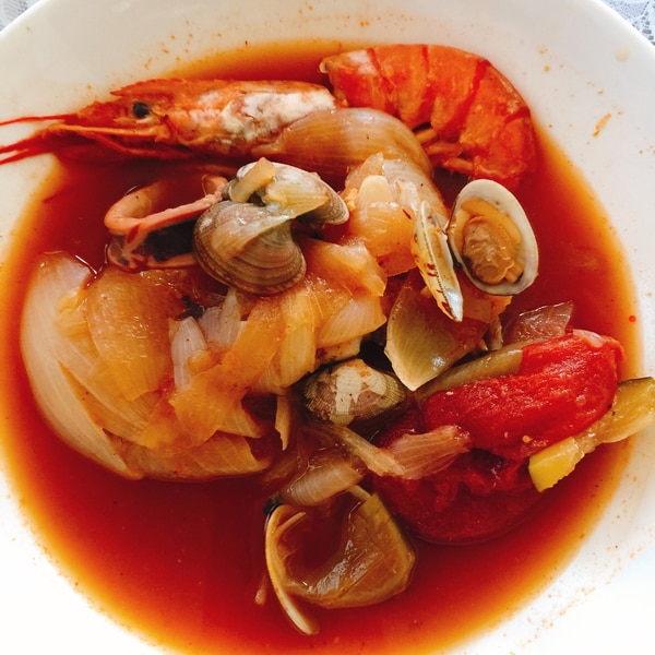 シーフードいっぱいのブイヤベース レシピ 作り方 By らあじ2213 楽天レシピ シーフードいっぱいのブイヤベース レシピ 作り方 By らあじ2213 楽天レシピ