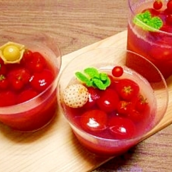 トマトのコンポートゼリー トマトジュースゼリー レシピ 作り方 By ブルーボリジ 楽天レシピ トマトのコンポートゼリー トマトジュースゼリー レシピ 作り方 By ブルーボリジ 楽天レシピ