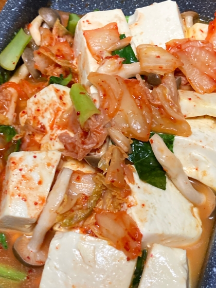 すぐ出来る♪チゲ豆腐