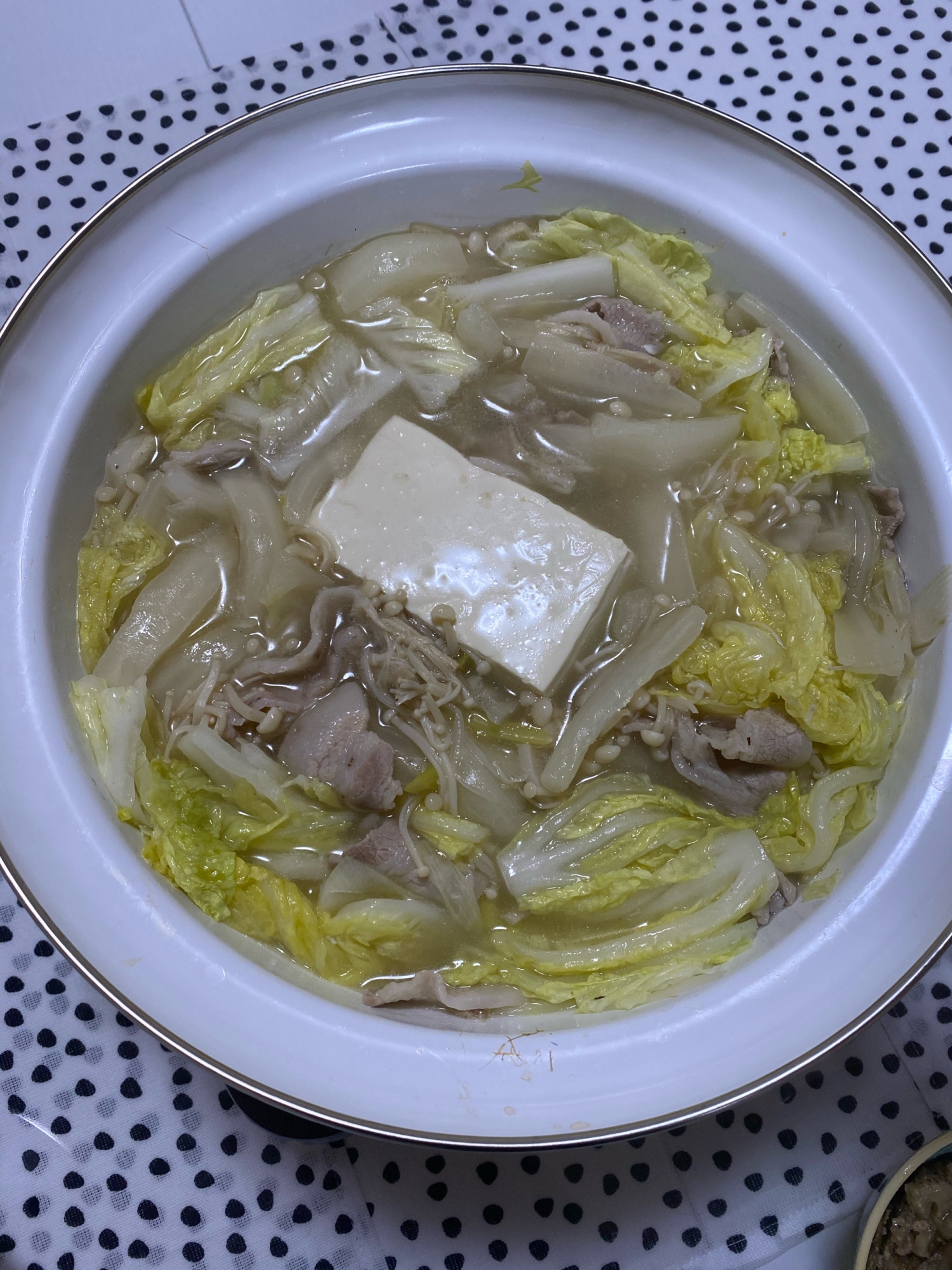 白菜と豚バラ鍋