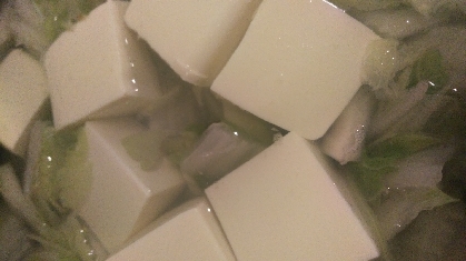 白菜の湯豆腐