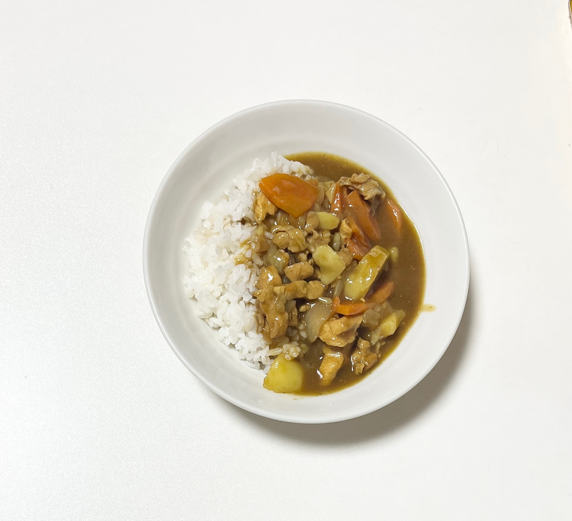 ある野菜で簡単チキンカレー