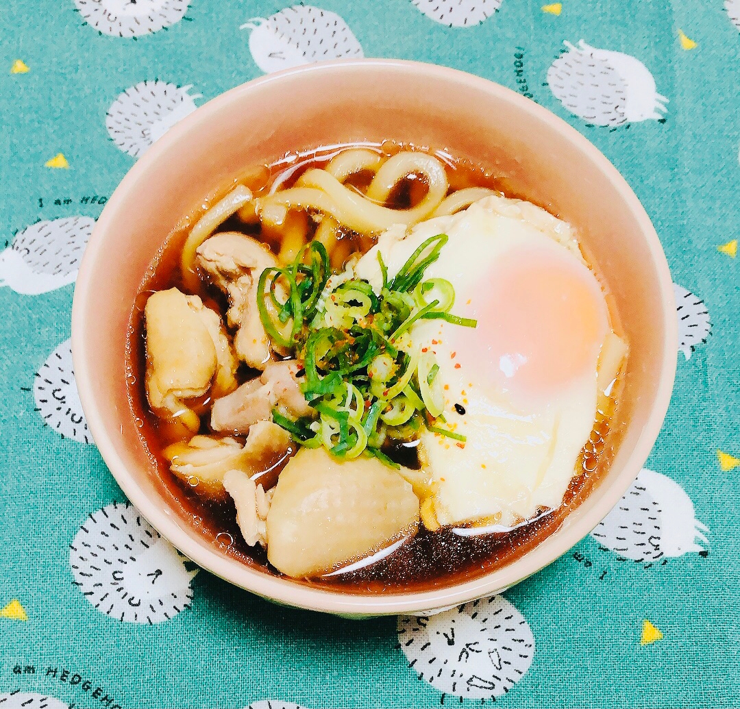 心も体も温まる♪シンプル鶏肉うどん