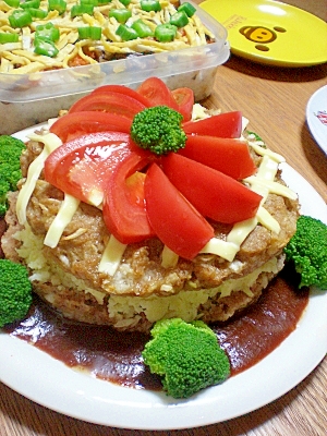 パーティーに ハンバーグケーキ レシピ 作り方 By ぺるく ろ 楽天レシピ