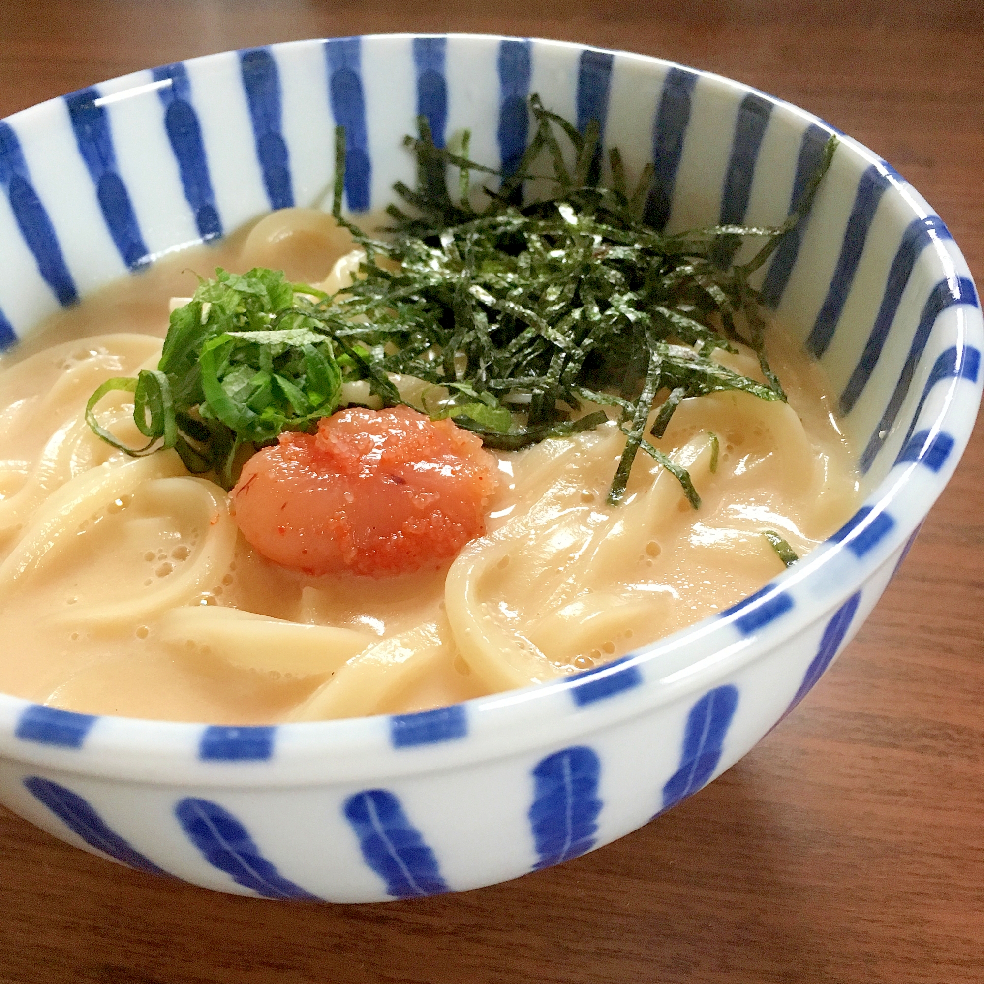 明太クリームうどん