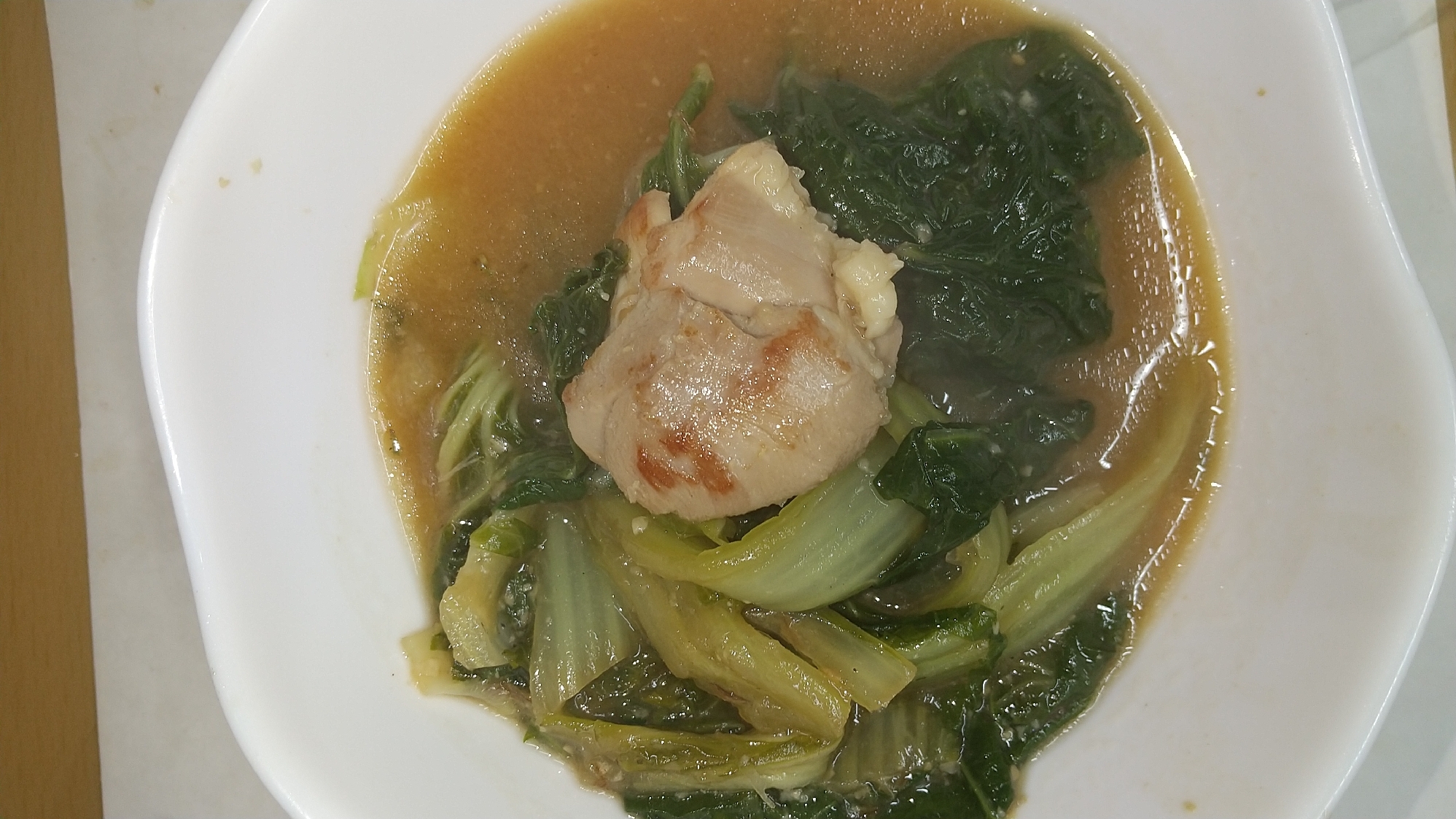 白菜と鶏ももの味噌煮