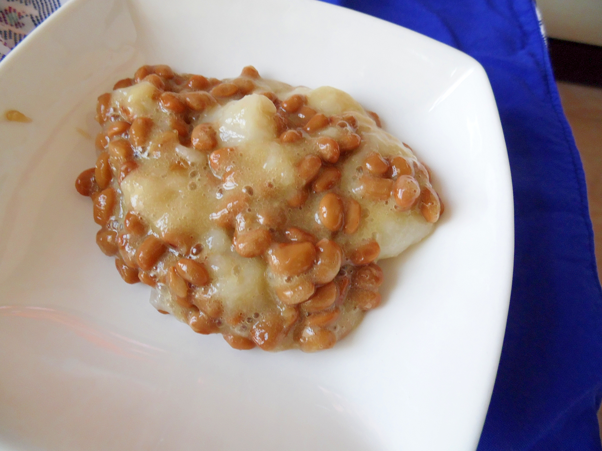 レンジで簡単　納豆餅