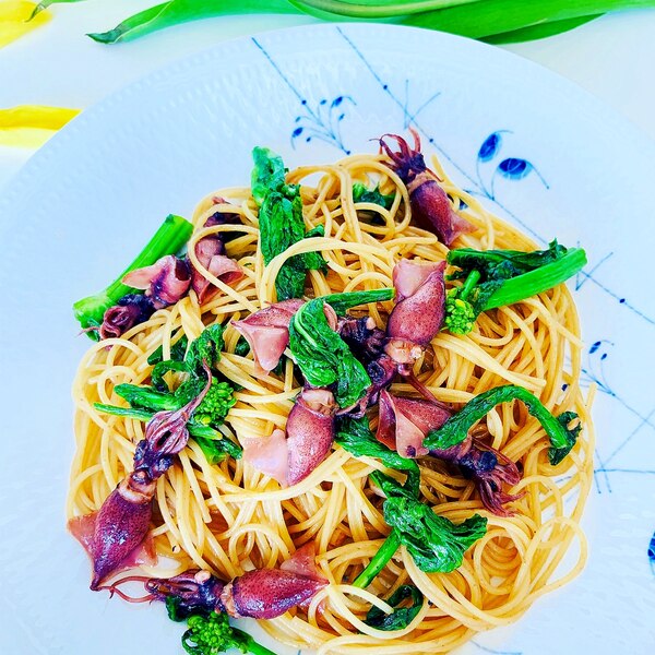 ホタルイカと菜の花のアンチョビソーススパゲッティ レシピ 作り方 By Miyabi 楽天レシピ ホタルイカと菜の花のアンチョビソーススパゲッティ レシピ 作り方 By Miyabi 楽天レシピ