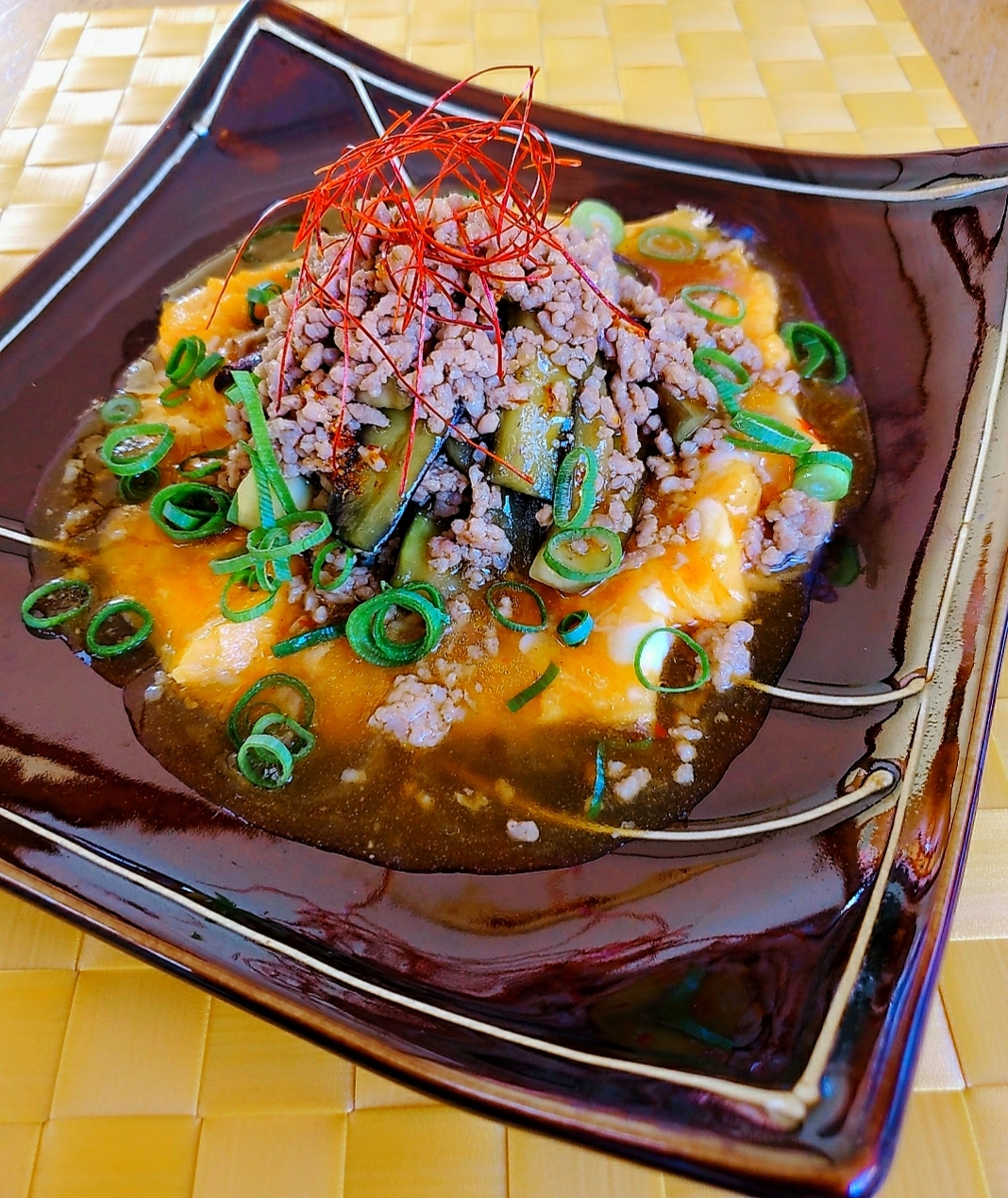 ふわとろ玉子の麻婆茄子