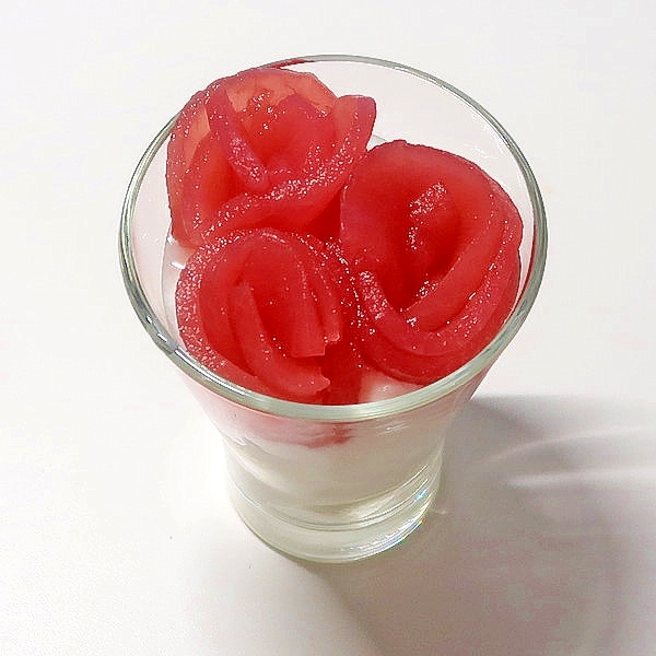りんごのコンポート 薔薇の色と香りを添えて レシピ 作り方 By Si Ze2k 楽天レシピ