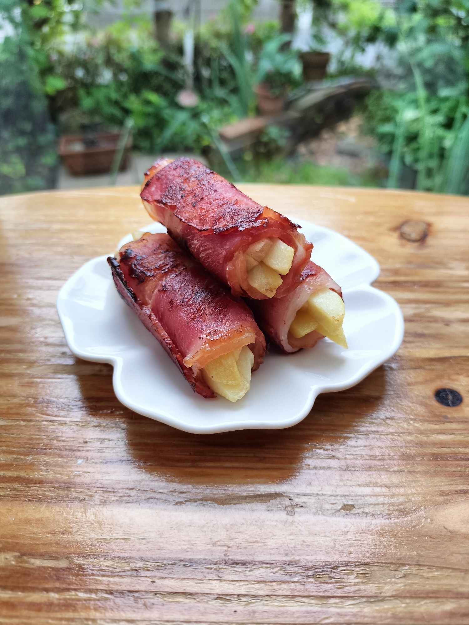 お弁当に❤ポテトベーコン巻き