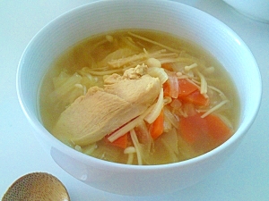 カレーコンソメの野菜スープ