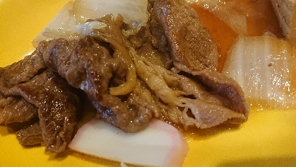 箸が止まらない！牛肉と長ネギのすき焼き風煮