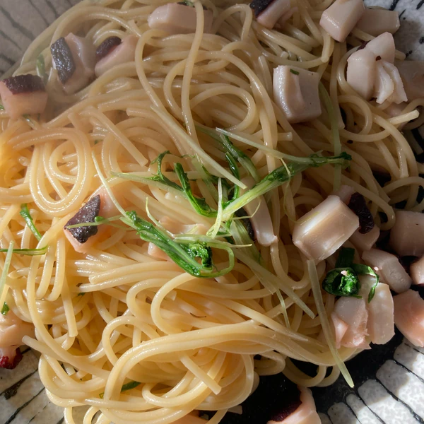 タコ頭と水菜のパスタ レシピ 作り方 By ずぼらった 楽天レシピ タコ頭と水菜のパスタ レシピ 作り方 By ずぼらった 楽天レシピ