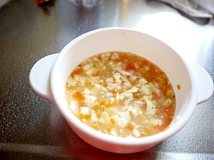 離乳食中期 豆腐の野菜あんかけ レシピ・作り方 By ぎにゅ～｜楽天レシピ