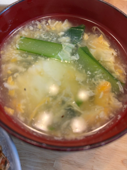 ♦️栄養たっぷり ニラ玉お味噌汁