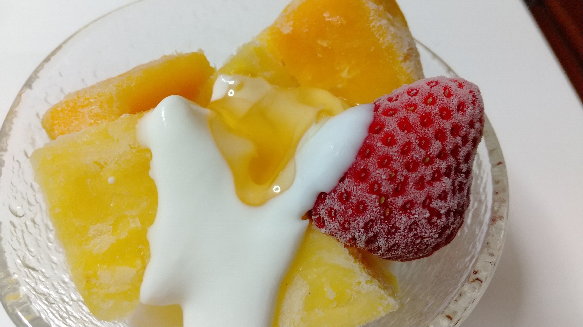 冷凍 フルーツ のヨーグルト デザート レシピ 作り方 By Yuki2244 楽天レシピ