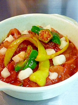 トマト煮込みの夏野菜盛り レシピ 作り方 By だんばた 楽天レシピ トマト煮込みの夏野菜盛り レシピ 作り方 By だんばた 楽天レシピ