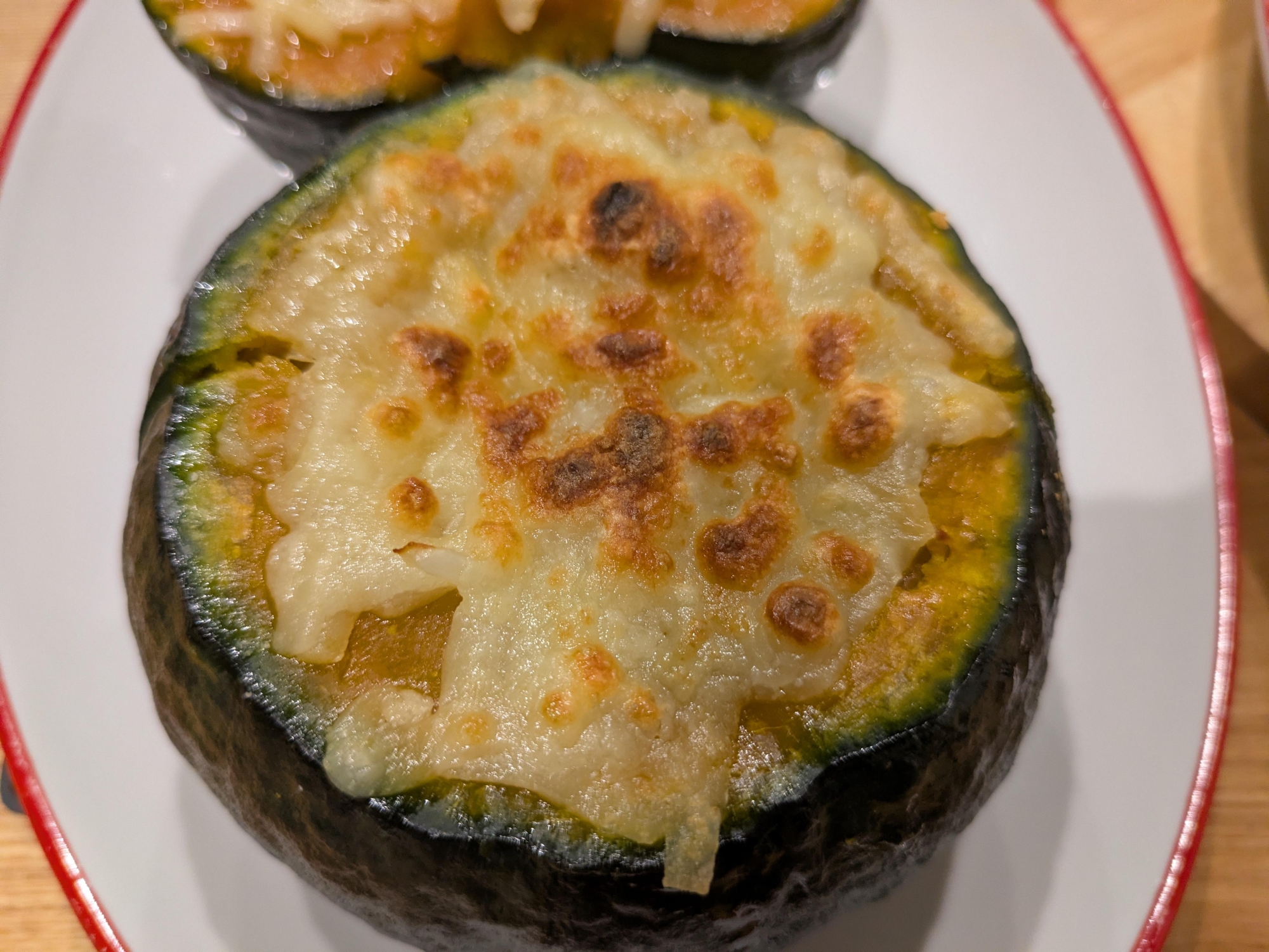 坊ちゃんカボチャのチーズ焼き