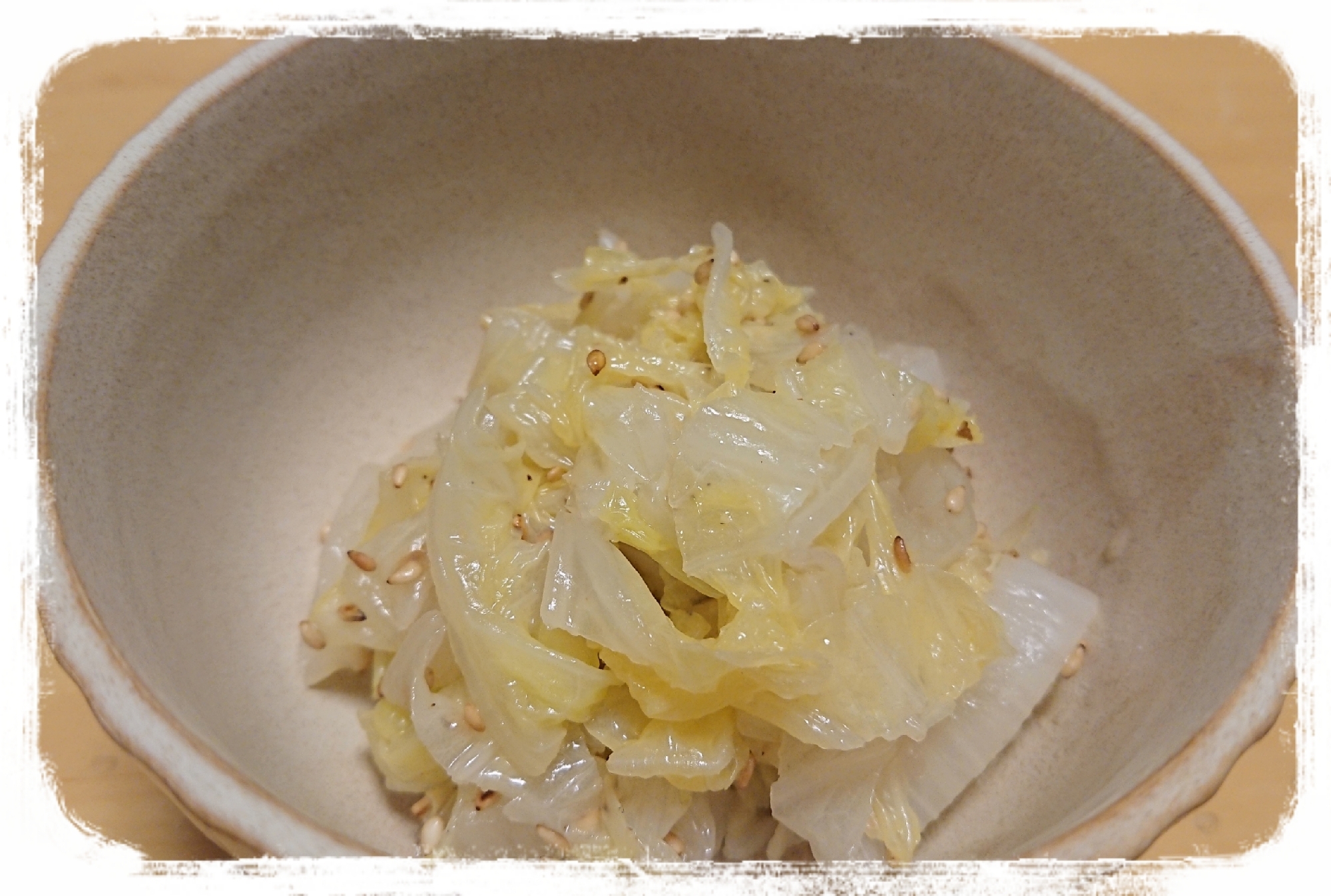 電子レンジ調理☆蒸してたくさん食べられる白菜ナムル