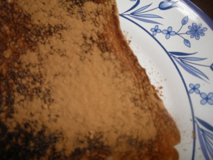 食パンで作りました。
黒糖の甘さとシナモンの風味で朝から幸せ☆
ごちそう様でした！
