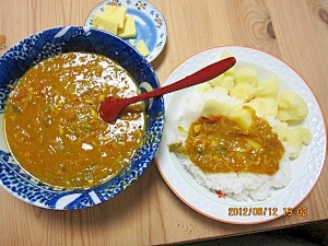 夏野菜鯛チーズカレー