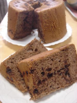 チョコチップシフォン 全卵使用 レシピ 作り方 By Flower5919 楽天レシピ