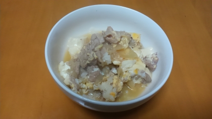 豚玉豆腐丼