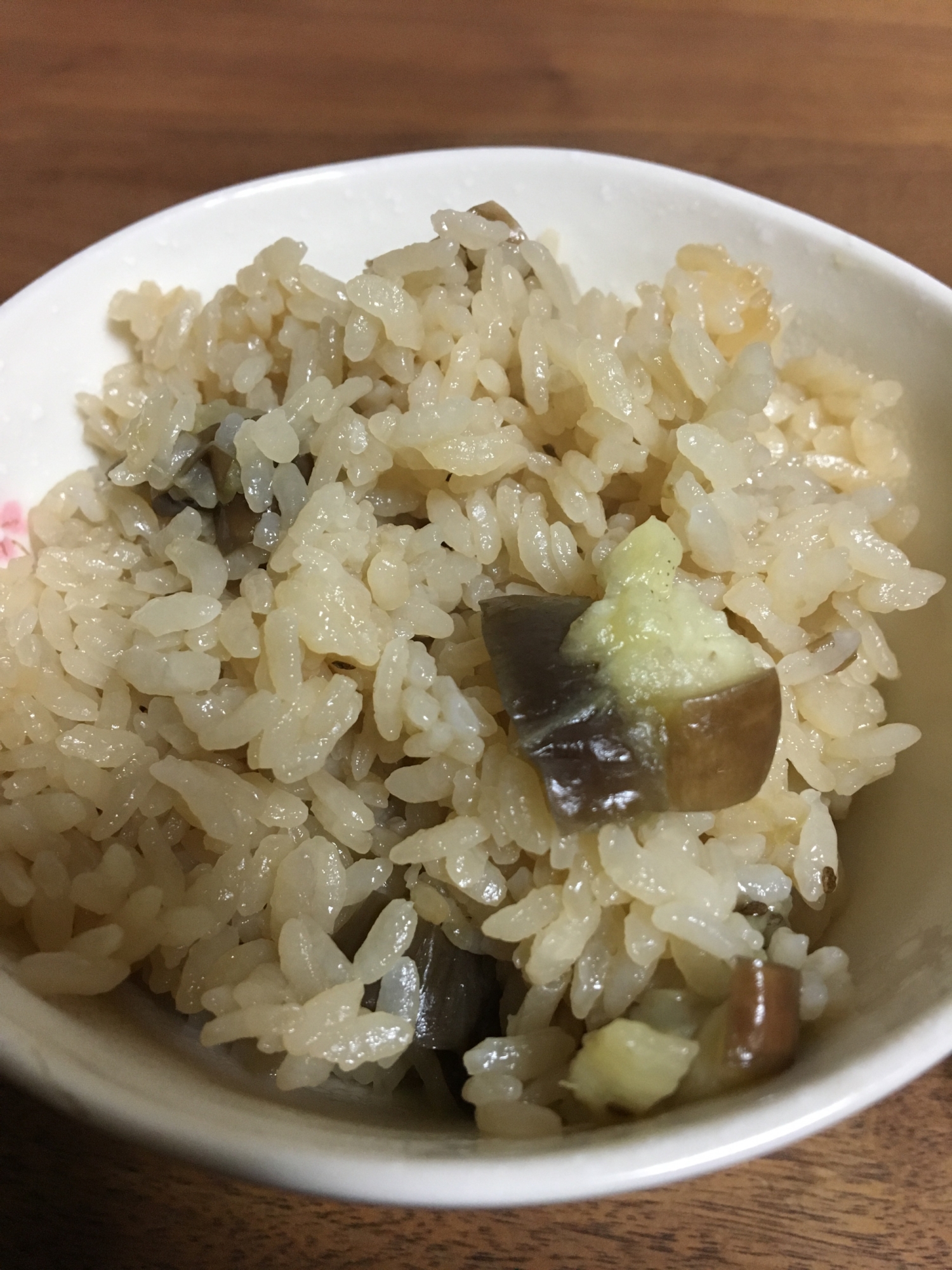 茄子の炊き込みご飯