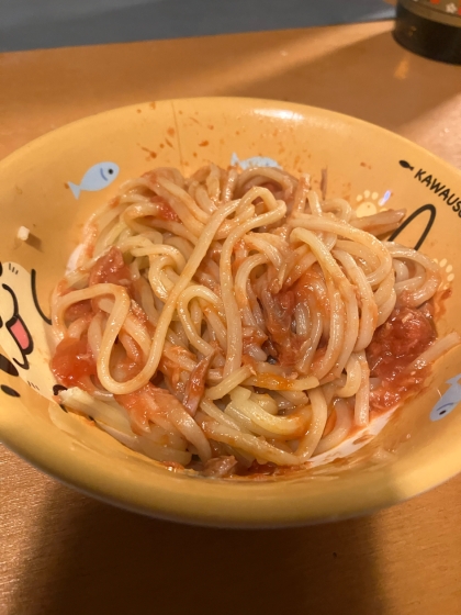 春キャベツとツナのトマトパスタ＋＋