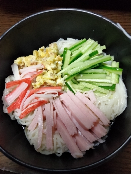 茹でないそうめんDe冷やしそうめん