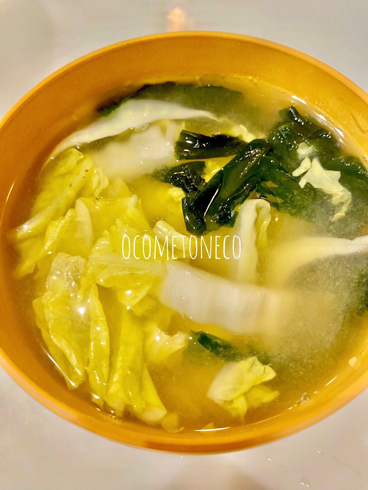 お味噌汁レシピ❁白菜・ワカメ