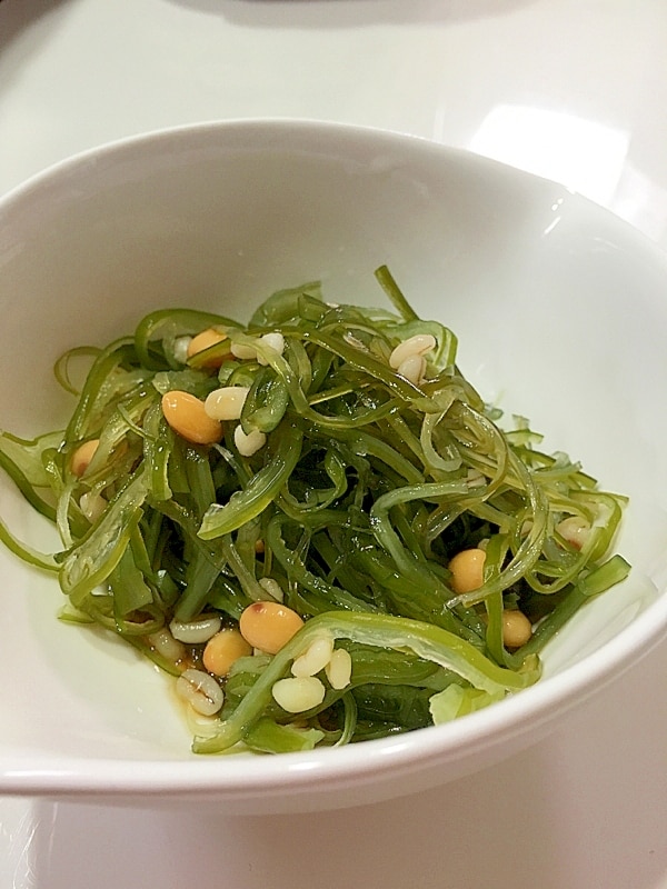 海藻と蒸し豆のポン酢がけ レシピ・作り方 by ☆とっこ - 楽天レシピ