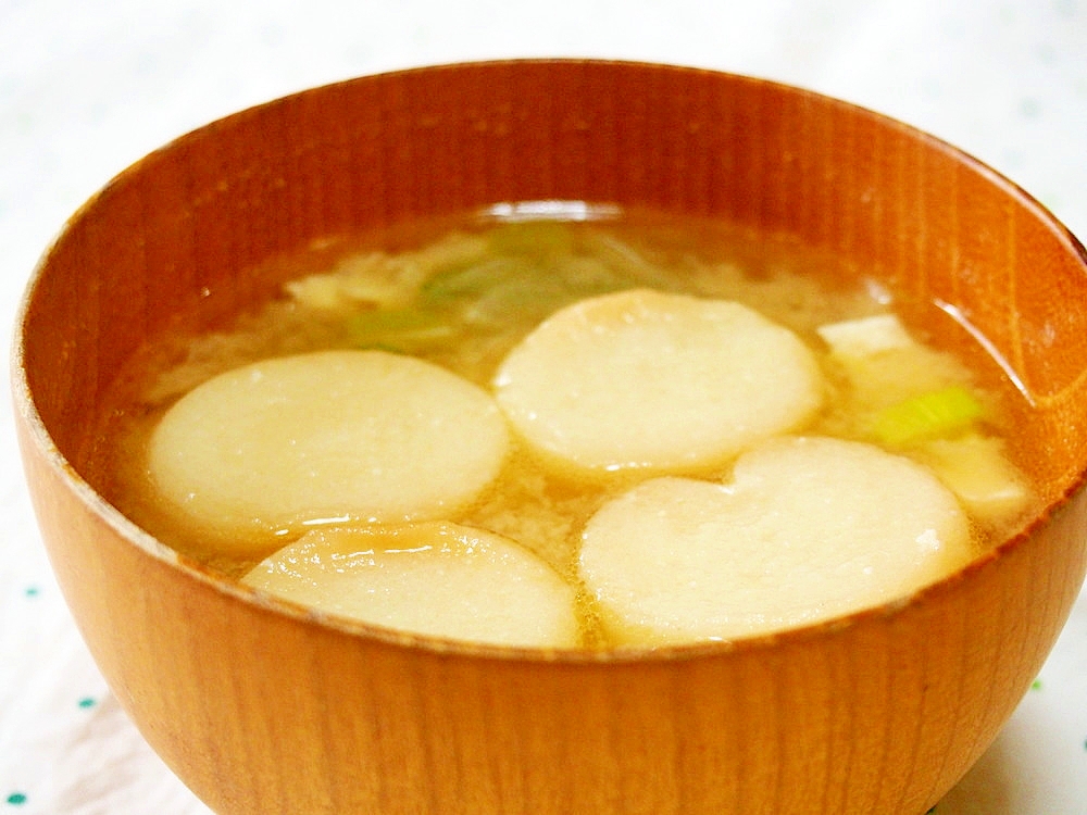 麩の味噌汁♪ふわふわとろとろ♪