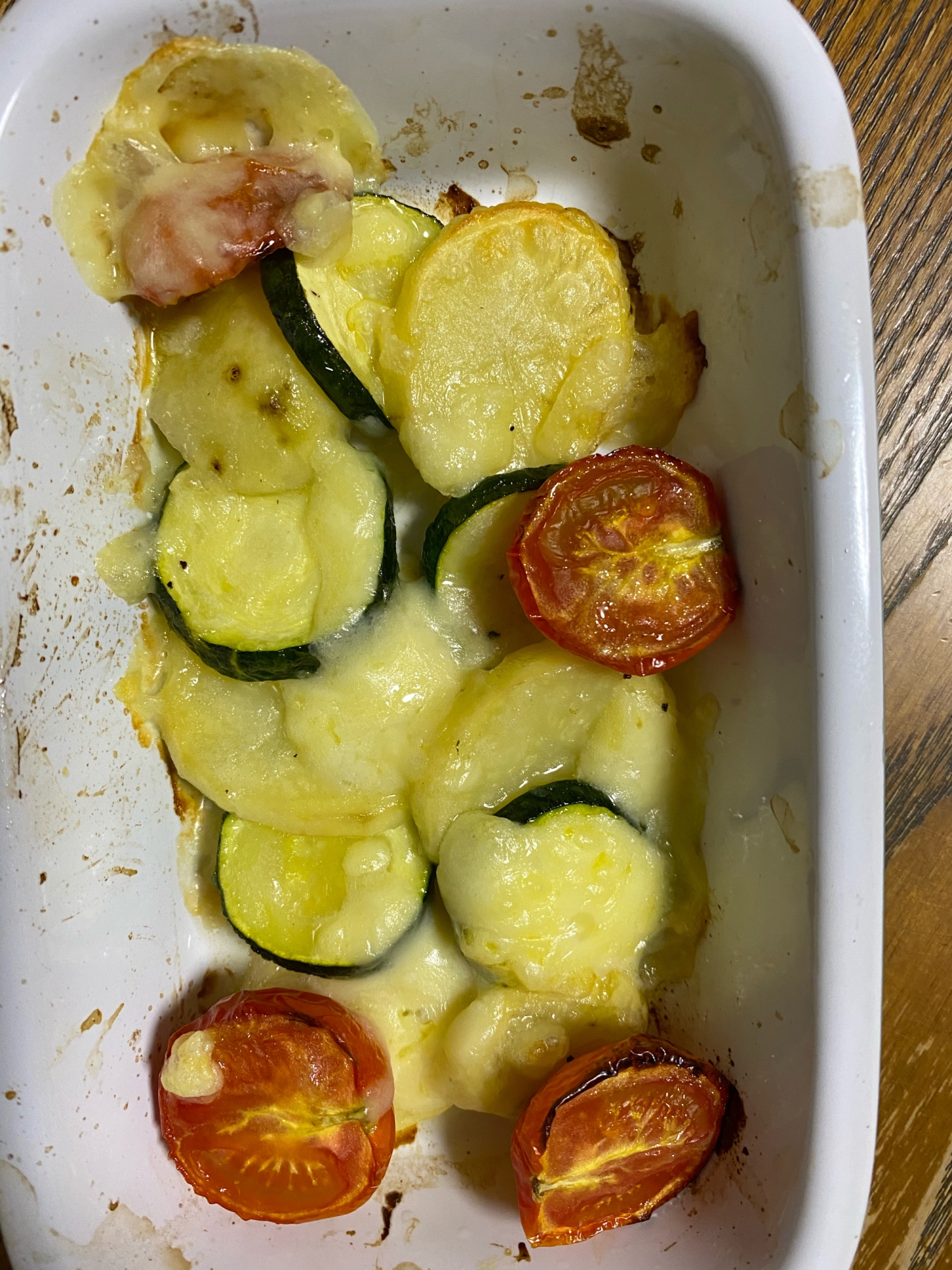 ズッキーニとじゃがいものオーブンチーズ焼き レシピ 作り方 By ブロッコリーの森 楽天レシピ