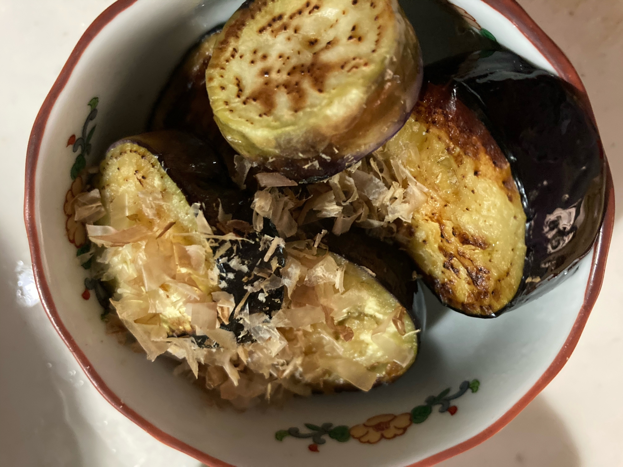 簡単！焼きなすの麺つゆがけ