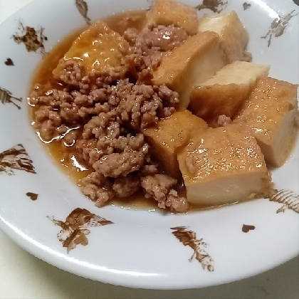 厚揚げのそぼろあん