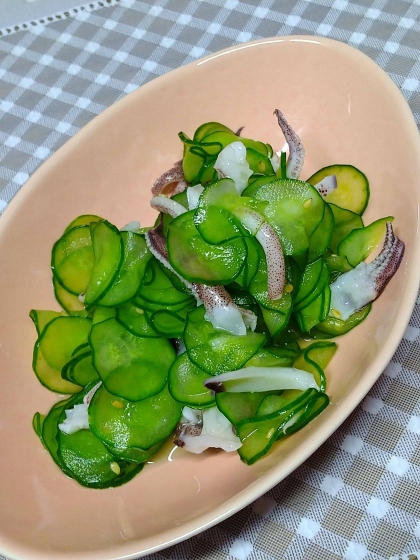 タコ・きゅうり・わかめの酢の物