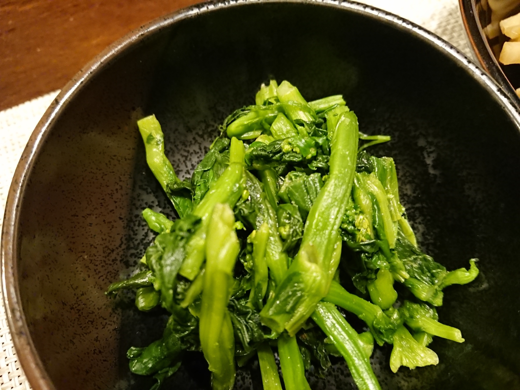 冷凍野菜レシピ③菜の花のからし和え